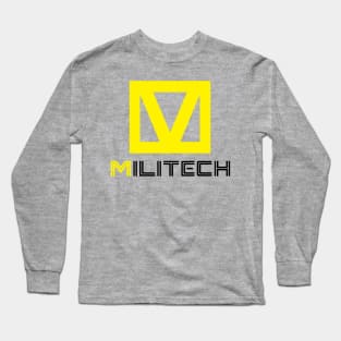 Militech Arms Company Cyberpunk - Black Long Sleeve T-Shirt